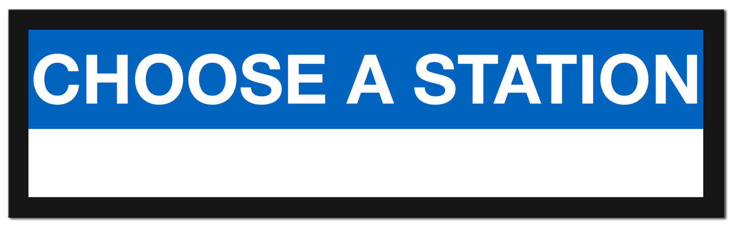 Boston MBTA BLUE LINE Framed Replica Station Signs