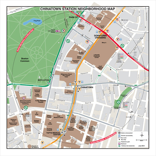 Orange Line Station Neighborhood Map: Chinatown (Jul. 2012)