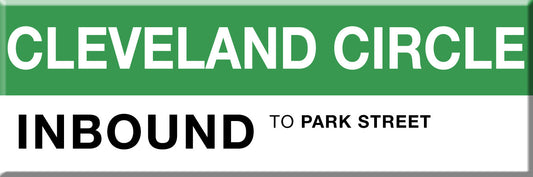 Green Line Station Magnet: Cleveland Circle; Inbound to Park Street