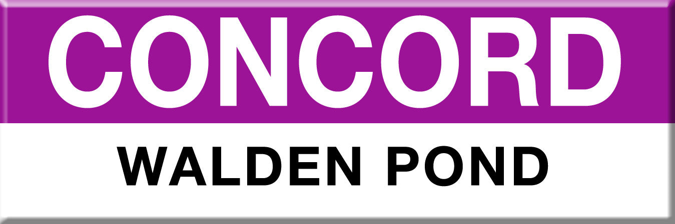 Commuter Rail Station Magnet: Concord; Walden Pond