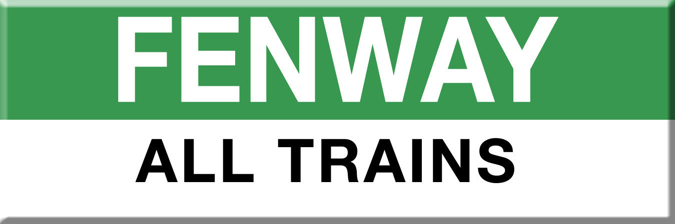 Green Line Station Magnet: Fenway; All Trains