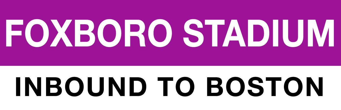 Commuter Rail Station Magnet: Foxboro Stadium; Inbound to Boston