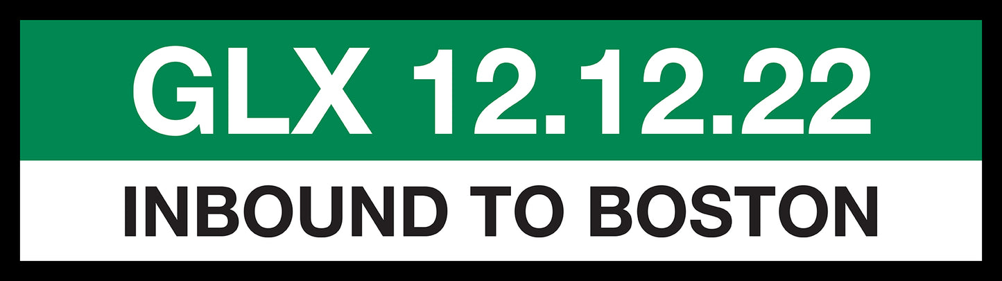 Boston MBTA GREEN LINE Framed Replica Station Signs