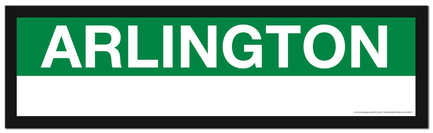 Boston MBTA GREEN LINE Framed Replica Station Signs