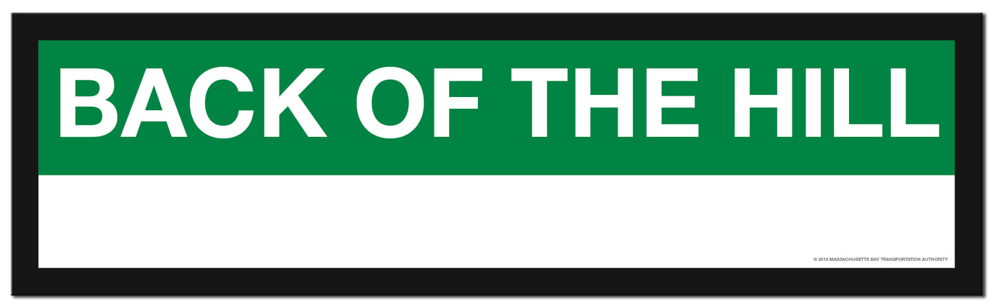 Boston MBTA GREEN LINE Framed Replica Station Signs