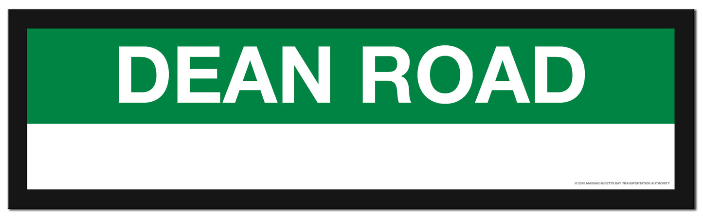 Boston MBTA GREEN LINE Framed Replica Station Signs