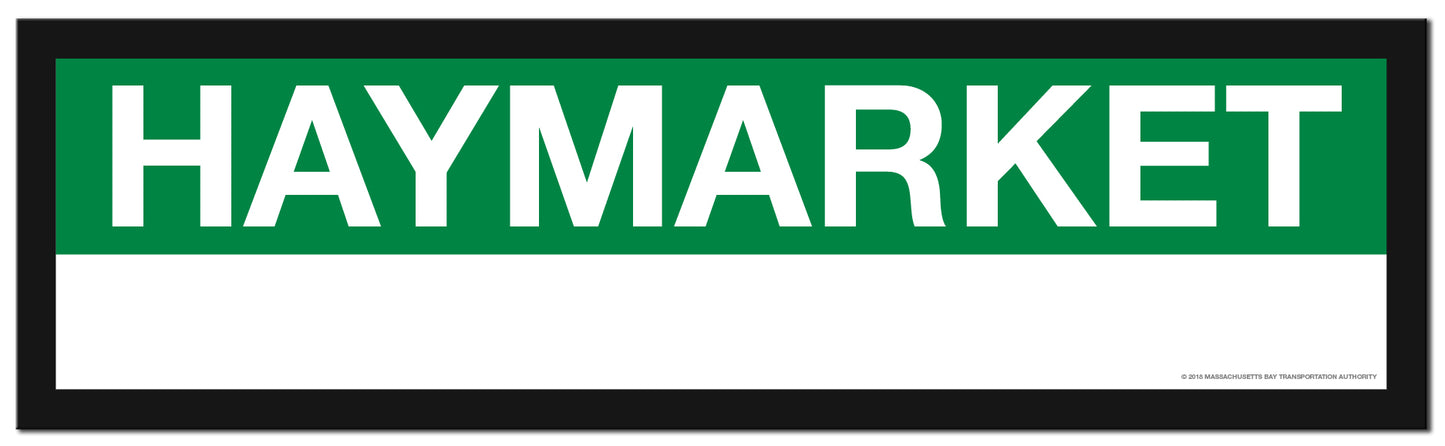 Boston MBTA GREEN LINE Framed Replica Station Signs