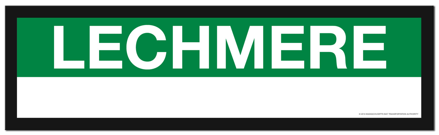 Boston MBTA GREEN LINE Framed Replica Station Signs