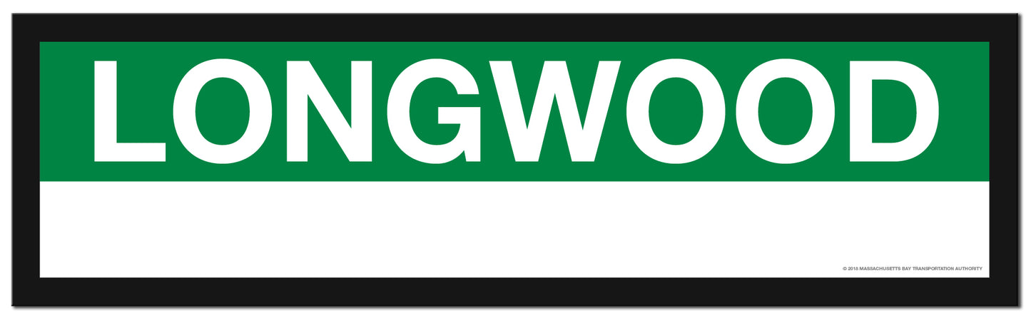 Boston MBTA GREEN LINE Framed Replica Station Signs