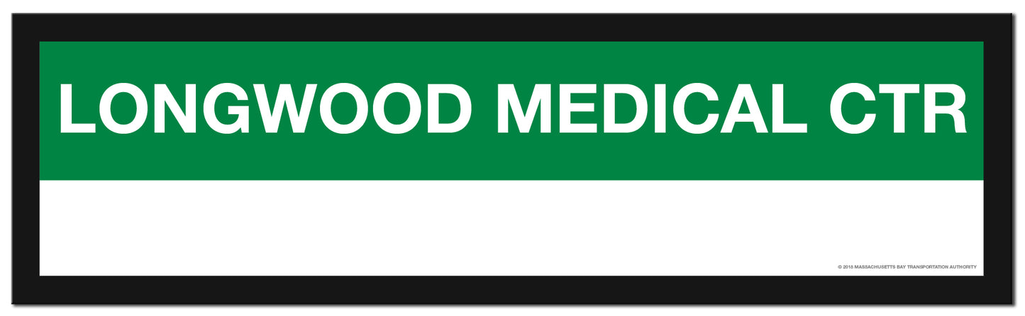 Boston MBTA GREEN LINE Framed Replica Station Signs