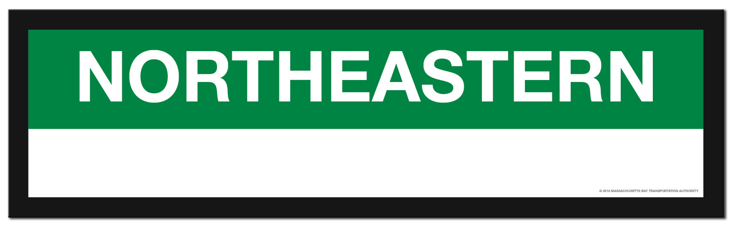 Boston MBTA GREEN LINE Framed Replica Station Signs