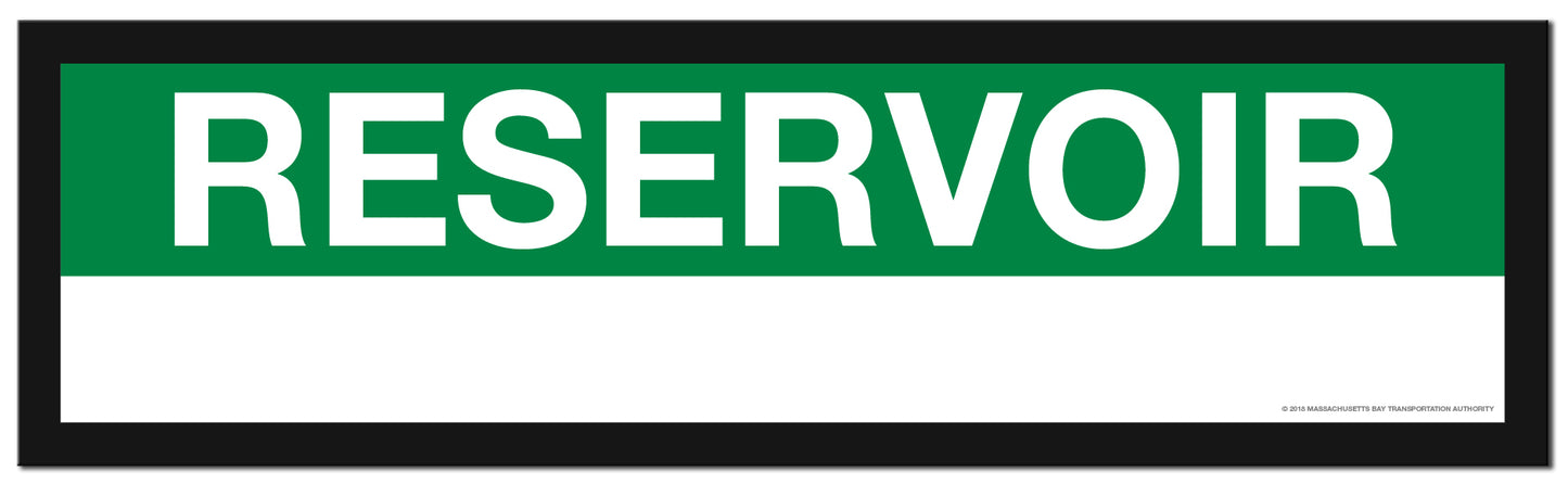 Boston MBTA GREEN LINE Framed Replica Station Signs