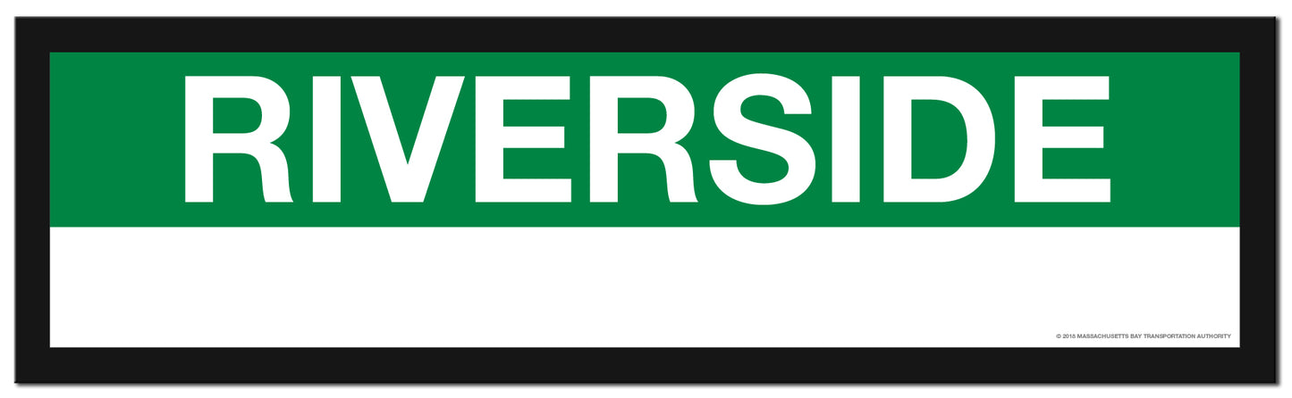 Boston MBTA GREEN LINE Framed Replica Station Signs