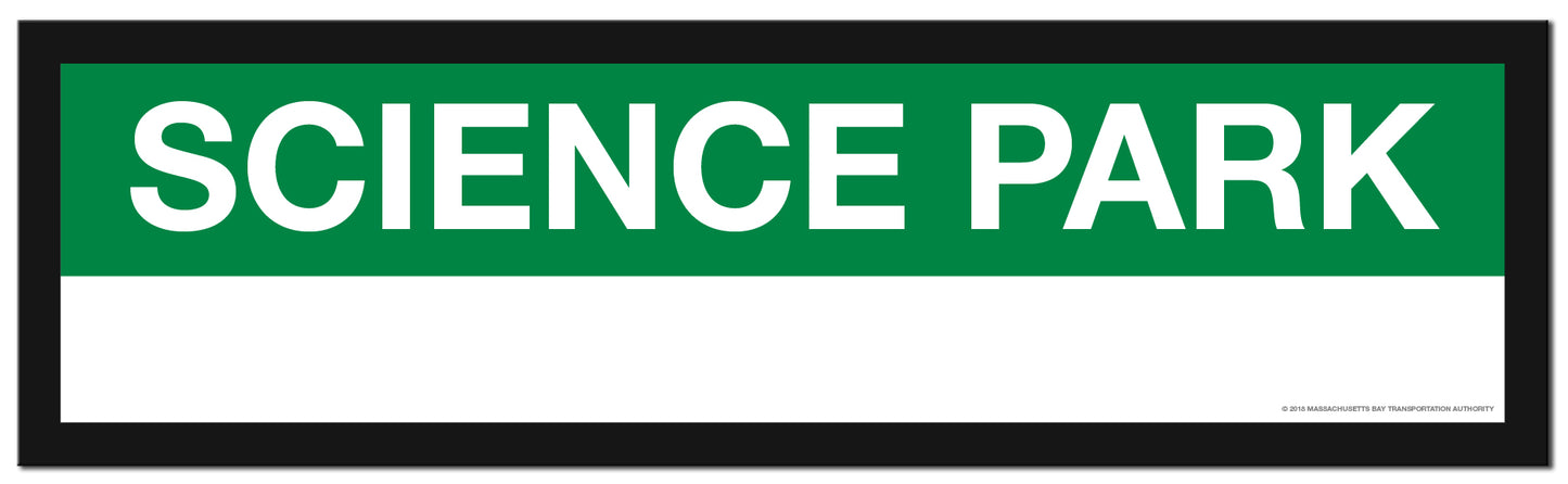 Boston MBTA GREEN LINE Framed Replica Station Signs