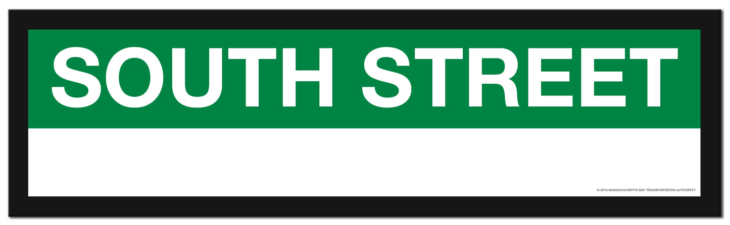 Boston MBTA GREEN LINE Framed Replica Station Signs