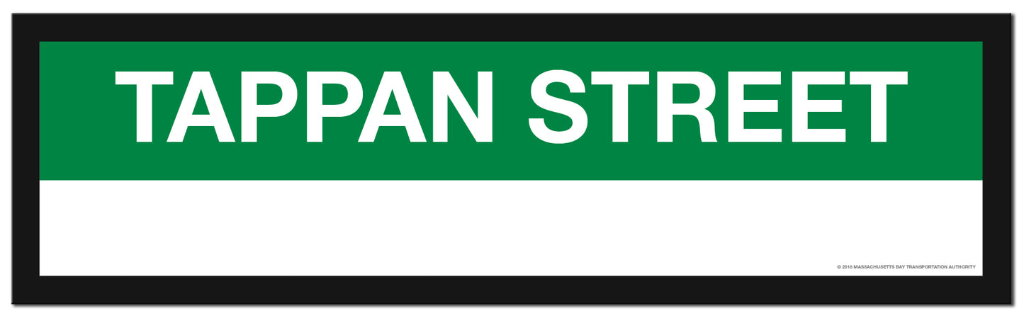 Boston MBTA GREEN LINE Framed Replica Station Signs