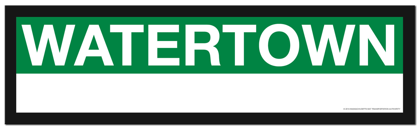 Boston MBTA GREEN LINE Framed Replica Station Signs