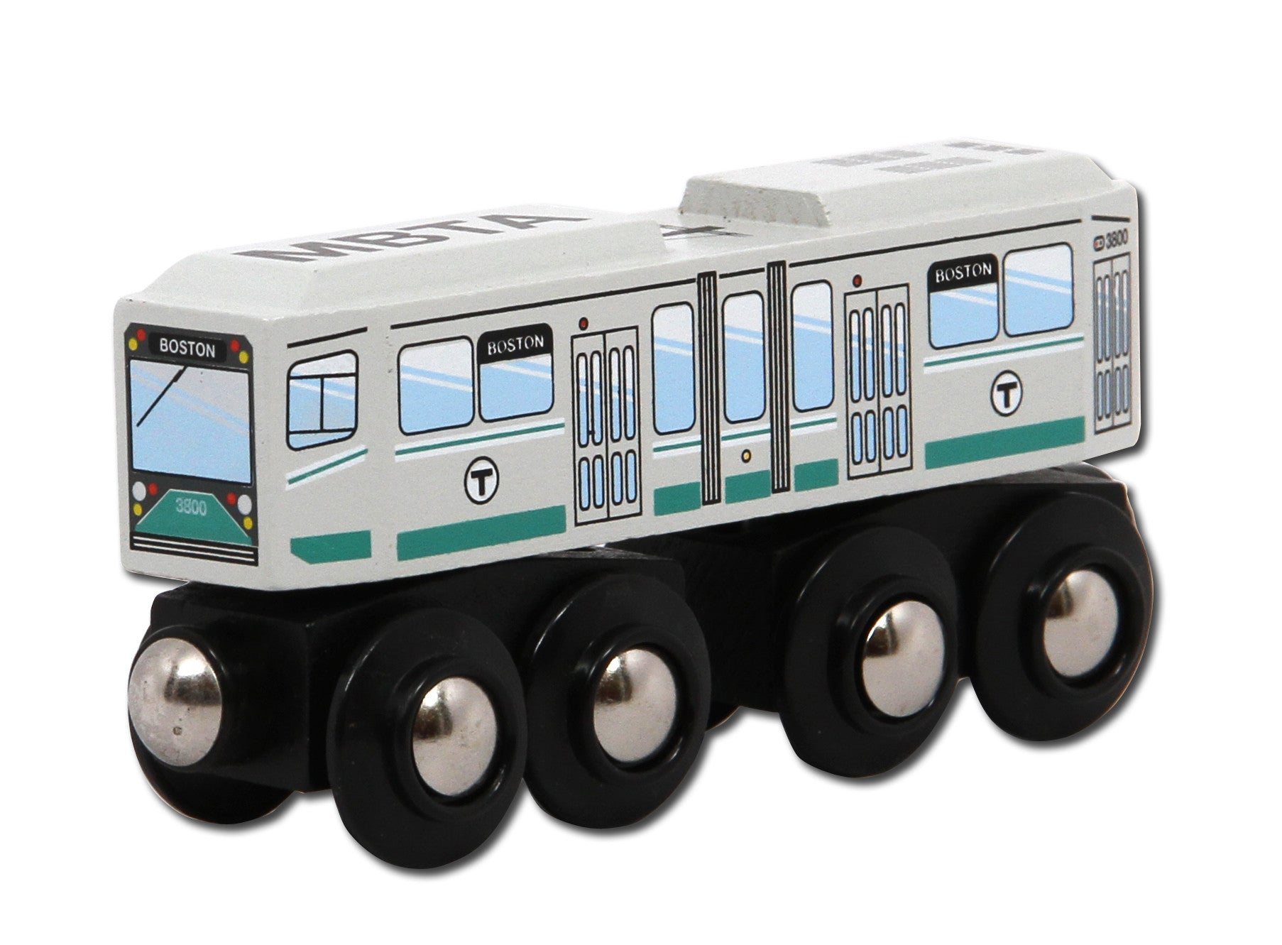 MBTA Three-Car Wooden Toy Train Set – MBTAgifts