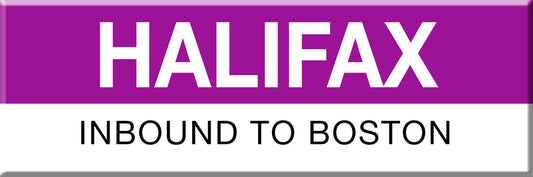 Commuter Rail Station Magnet: Halifax; Inbound to Boston