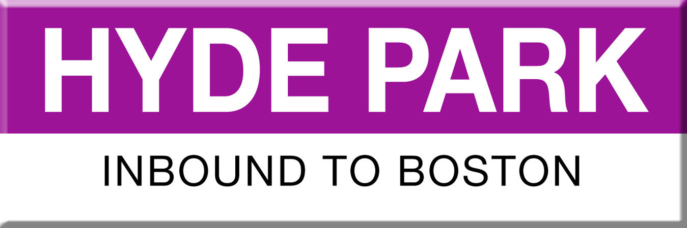 Commuter Rail Station Magnet: Hyde Park; Inbound to Boston