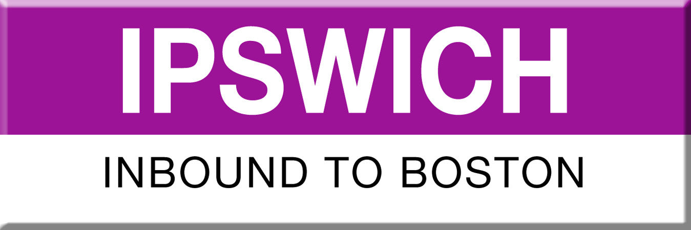 Commuter Rail Station Magnet: Ipswich; Inbound to Boston