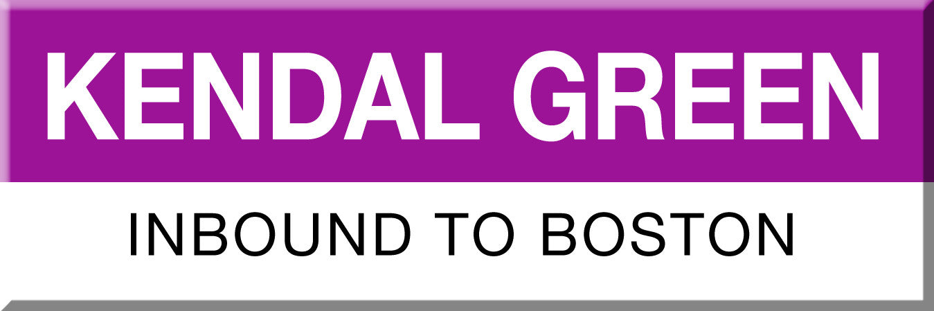 Commuter Rail Station Magnet: Kendal Green; Inbound to Boston