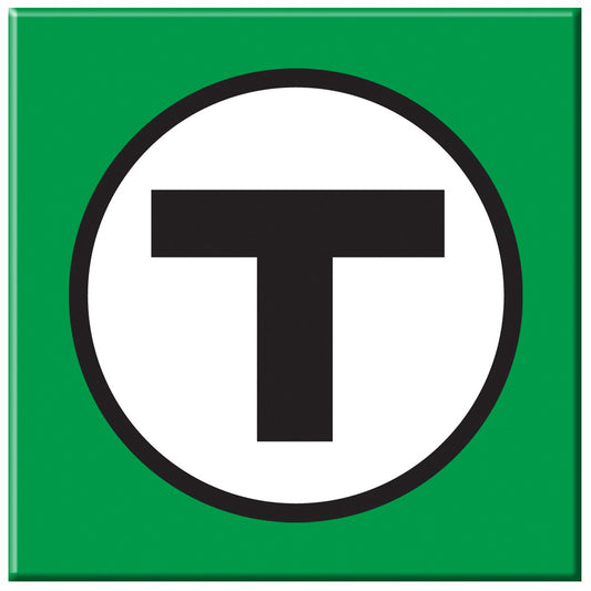 White T Logo on Green Background