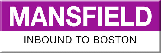 Commuter Rail Station Magnet: Mansfield; Inbound to Boston