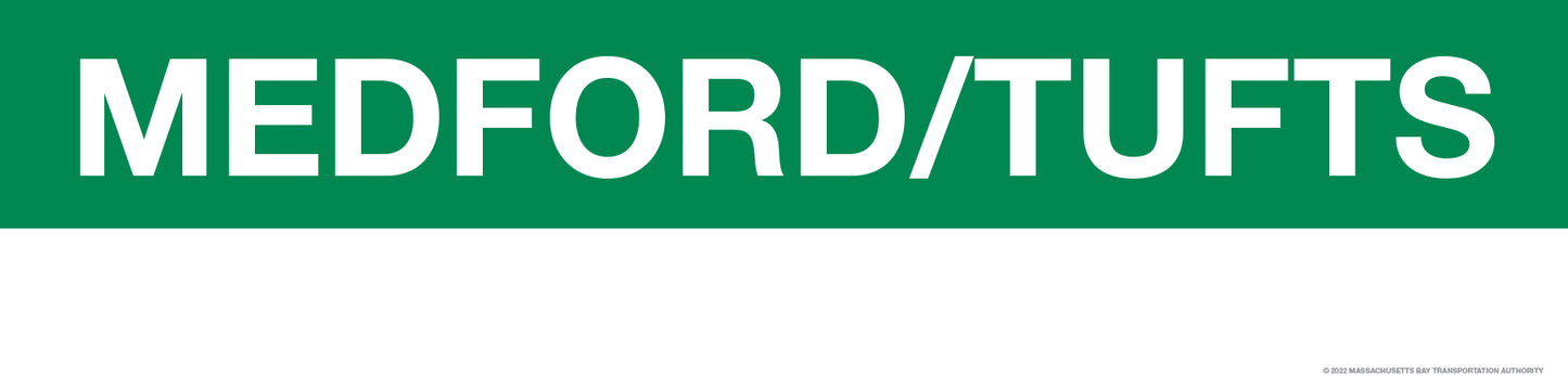 Boston MBTA GREEN LINE Framed Replica Station Signs