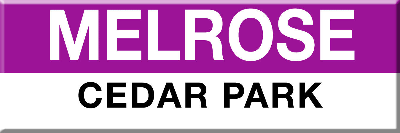 Commuter Rail Station Magnet: Melrose; Cedar Park