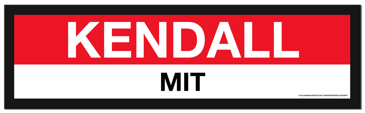 Boston MBTA RED LINE Framed Replica Station Signs