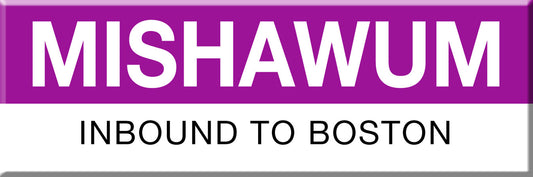 Commuter Rail Station Magnet: Mishawum; Inbound to Boston