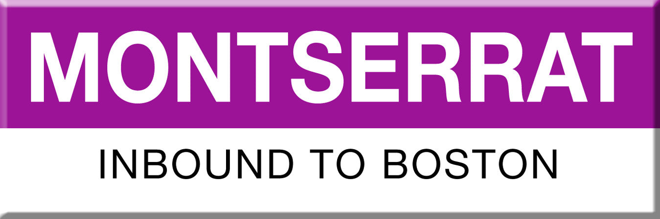 Commuter Rail Station Magnet: Montserrat; Inbound to Boston