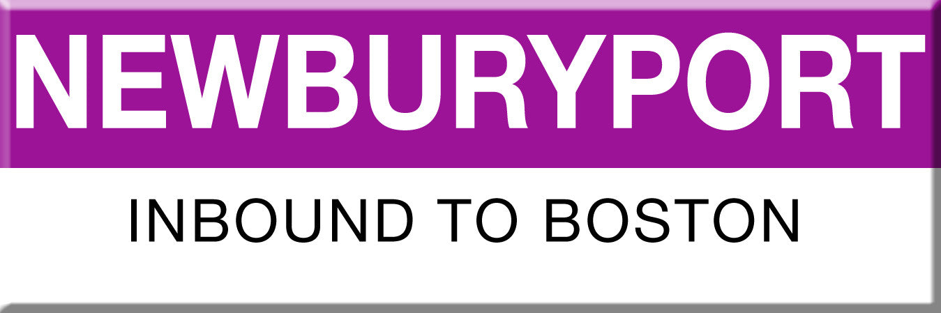 Commuter Rail Station Magnet: Newburyport; Inbound to Boston
