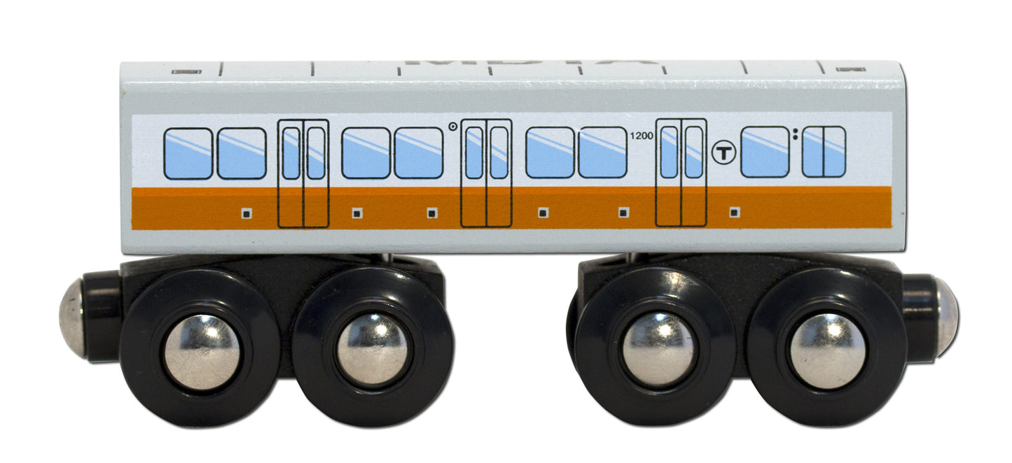 Boston MBTA Orange Line Wooden Toy Train (01200-Series)