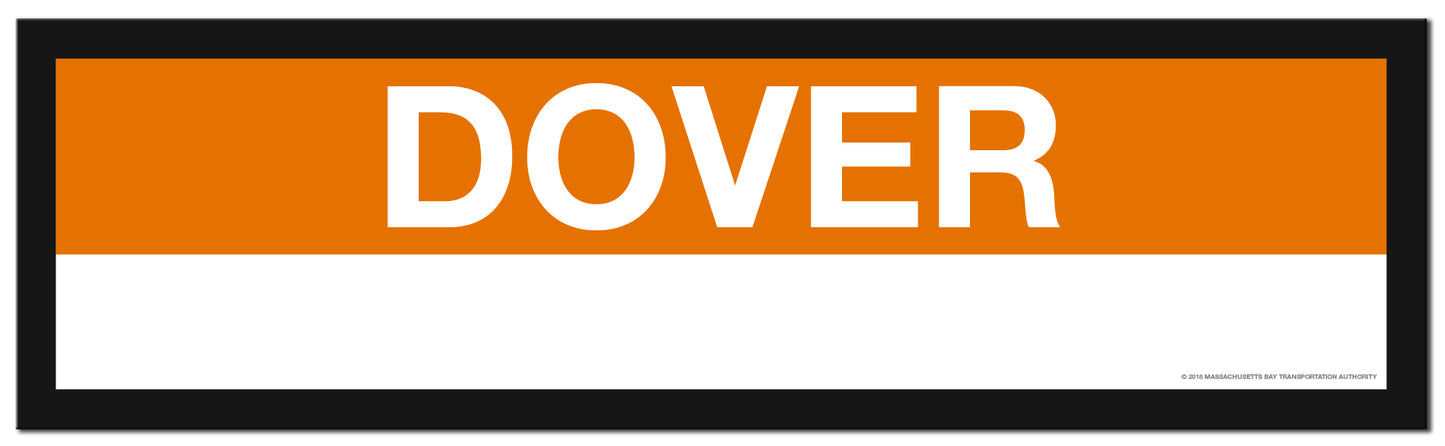 Boston MBTA ORANGE LINE Framed Replica Station Signs