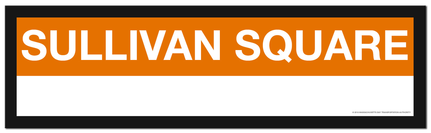 Boston MBTA ORANGE LINE Framed Replica Station Signs
