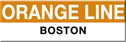 Orange Line Station Magnet: Orange Line; Boston
