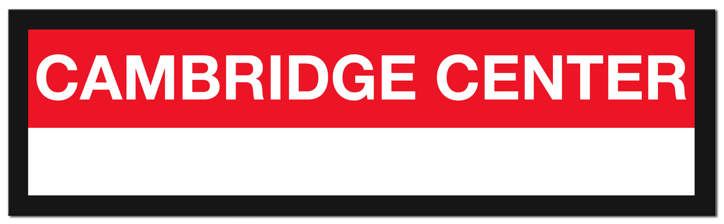 Boston MBTA RED LINE Framed Replica Station Signs