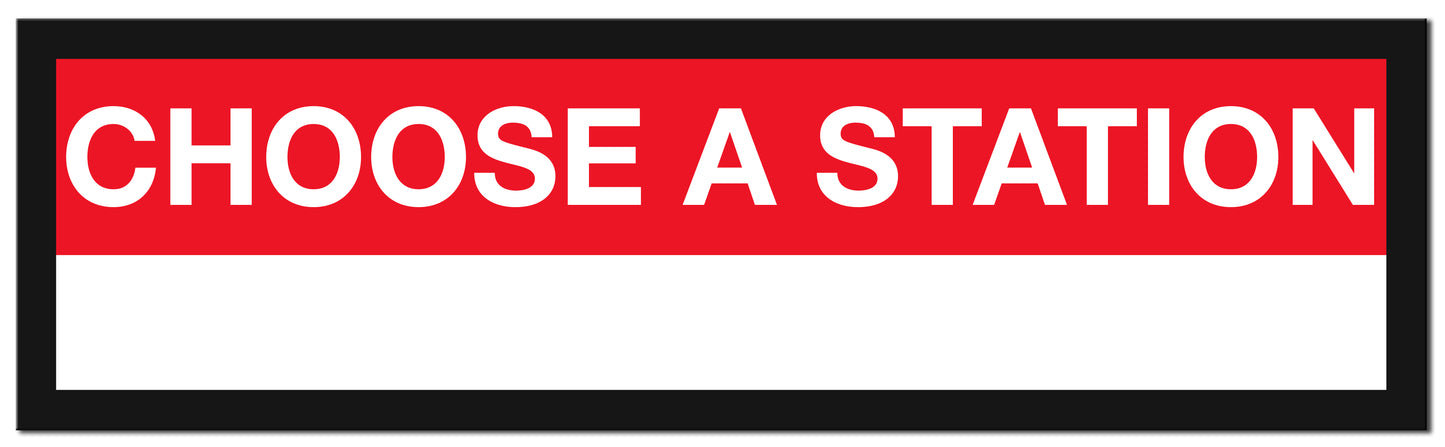 Framed MBTA Red Line Station Sign