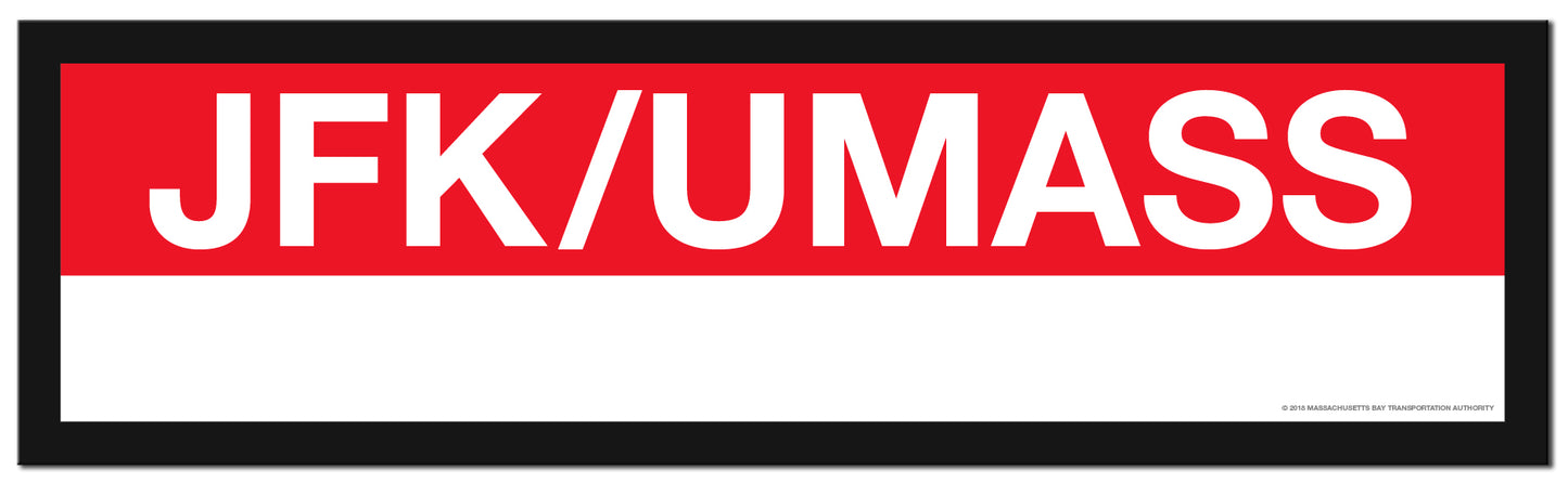Boston MBTA RED LINE Framed Replica Station Signs