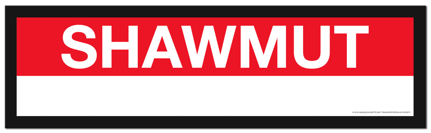 Boston MBTA RED LINE Framed Replica Station Signs