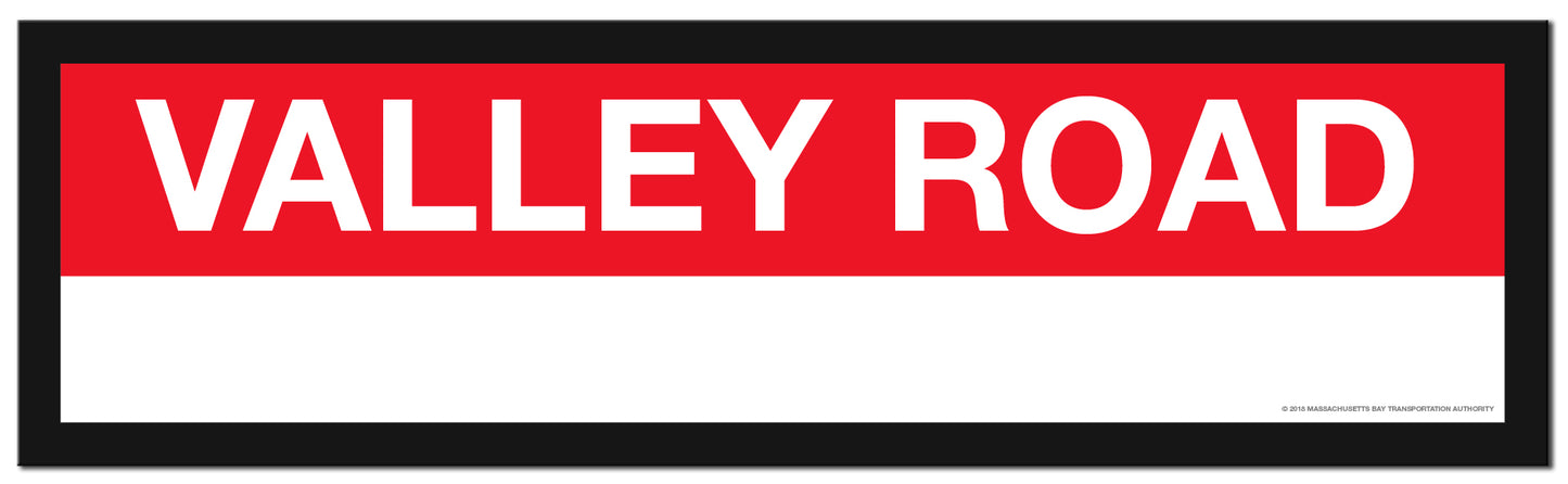 Boston MBTA RED LINE Framed Replica Station Signs