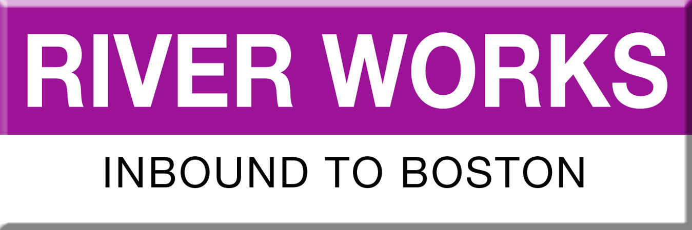Commuter Rail Station Magnet: River Works; Inbound to Boston