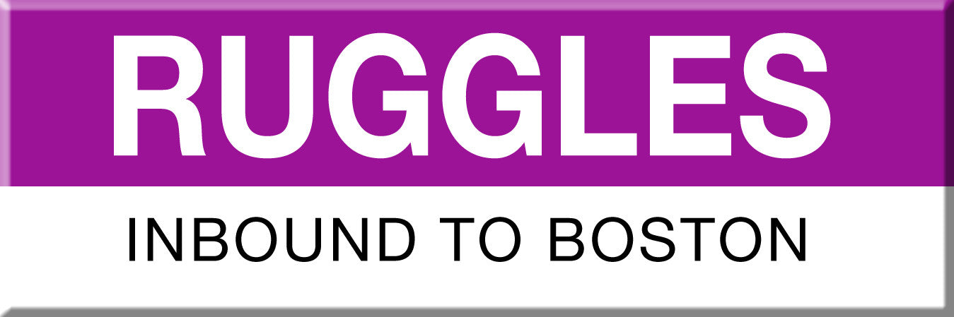 Commuter Rail Station Magnet: Ruggles; Inbound to Boston