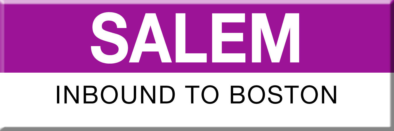 Commuter Rail Station Magnet: Salem; Inbound to Boston