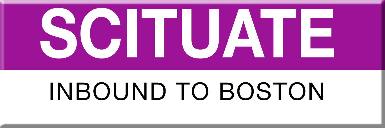 Commuter Rail Station Magnet: Scituate; Inbound to Boston