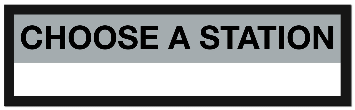 Boston MBTA SILVER LINE Framed Replica Station Signs