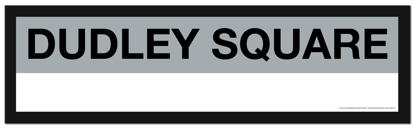 Boston MBTA SILVER LINE Framed Replica Station Signs