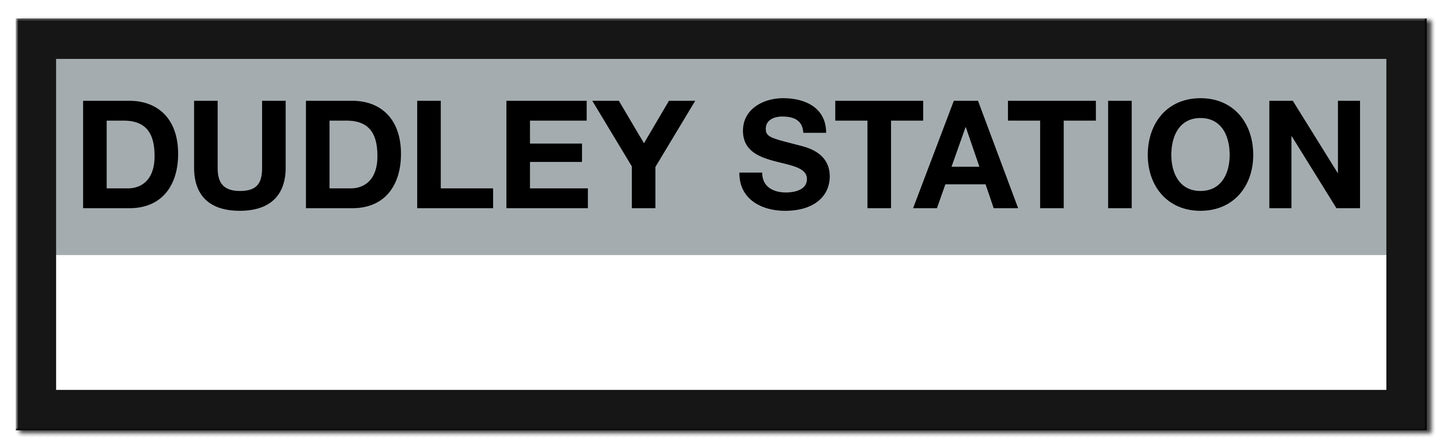 Boston MBTA SILVER LINE Framed Replica Station Signs